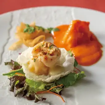 【 彩(いろどり)ランチ 】海鮮と夏野菜、大海老が彩る季節のランチ