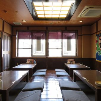 It is a private room in the tatami room.
