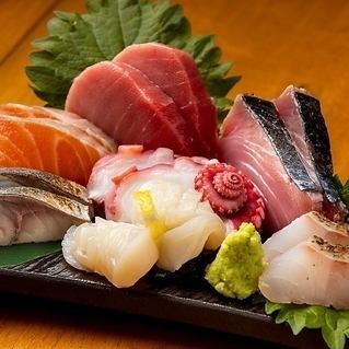 7 kinds of sashimi with bluefin tuna for 1 person