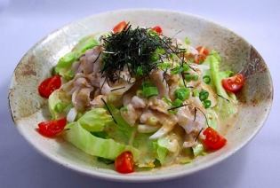 Cold shabu-shabu salad