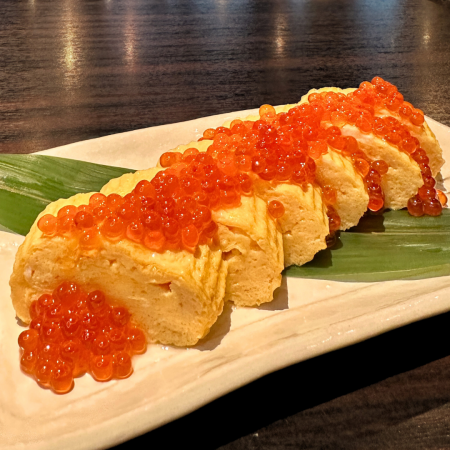 出汁巻き玉子いくら乗せ