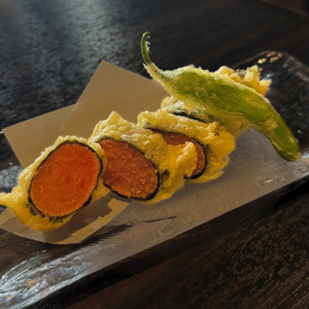 明太子のりしそ天ぷら