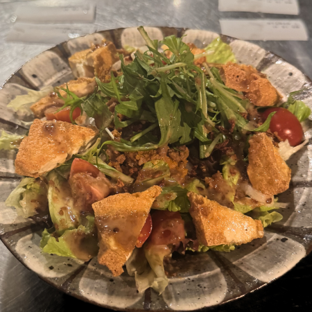 肉味噌豆腐サラダ