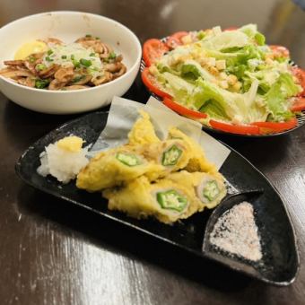 【2時間飲み放題付き】旬を味わうコース〈料理5品〉3300円(税込)