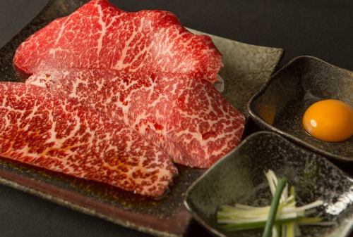 名物 黒毛和牛の焼きすき