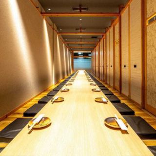 【22~54분 완전 개인실(파고타츠)】마이크나 프로젝터의 이용 가능합니다.각종 연회나 환송 영회 등의 이용에 꼭.