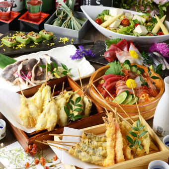 2月【クーポン利用で500円OFF】”飲み放題付”天ぷら松コース5000円⇒4500円へ