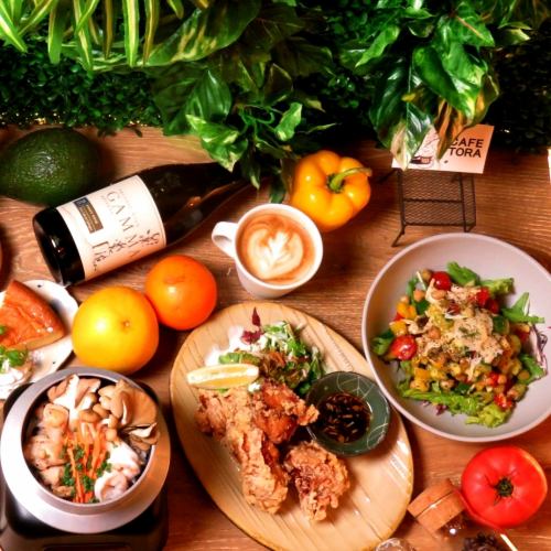◆◇◆午餐时间有限公司◆◇◆【TORA咖啡厅午餐协会】120分钟软饮料,所有你可以喝6项1980日元