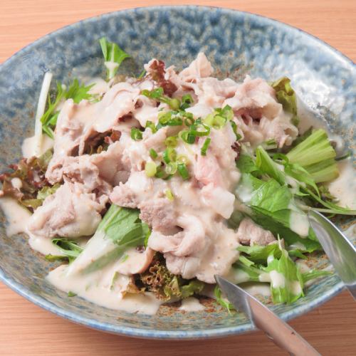 ごまだれ豆乳豆腐サラダ