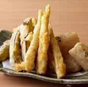 季節の旬の食材天ぷら