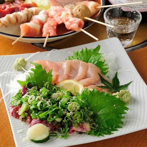 銘柄鶏を堪能♪三田地鶏コース&単品料理