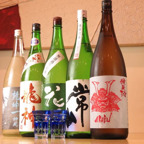 Sake carefully selected one by one