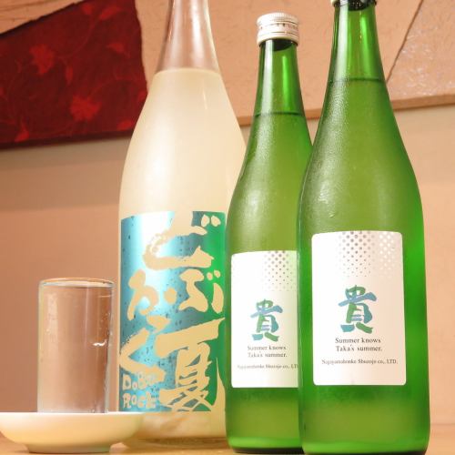 Doburoku and sparkling sake ♪