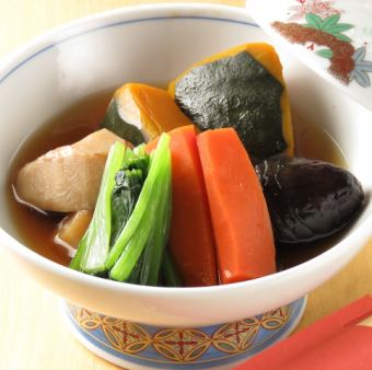 3 kinds of cooked vegetables