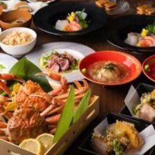 【鍋コース/蟹・天婦羅・刺身】カニ鍋コース7,000円 