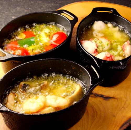 “味噌Ajillo”蝦蘑菇+桶