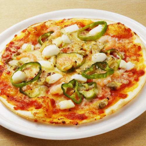 シーフードピザ