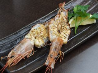 Grilled Red Shrimp with Mayonnaise (2/4)