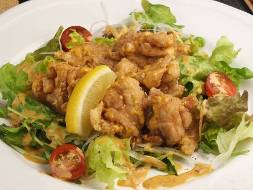 Spicy fried chicken salad style full size/half size