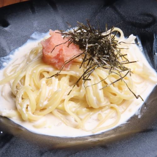 明太子クリームパスタ