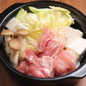 [Reservations only between 6pm and 9pm!] Choose your own hot pot course! Includes dessert and one drink ⇒ 2,000 yen (tax included)