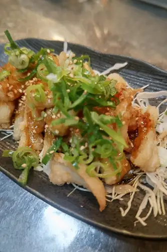 鶏もも サクサク揚げ 自家製にんにくダレ