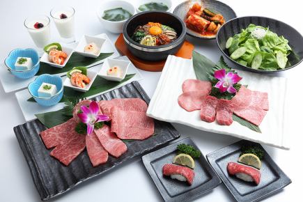 【豪华套餐】包含稀有部位在内的8道菜品~适合商务宴请、约会、生日等特别场合