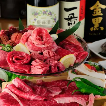 Enjoy a luxurious experience at a reasonable price with our Kuroge Wagyu beef course.