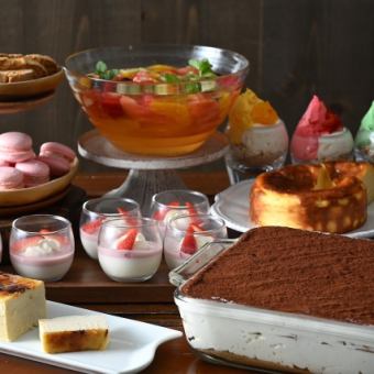 점심 코스 ◆ PRANZO + 디저트 뷔페 메인을 선택할 수있는 코스 [전 7 접시]