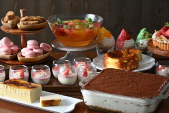 점심 코스 ◆ PRANZO + 디저트 뷔페 메인을 선택할 수있는 코스 [전 7 접시]