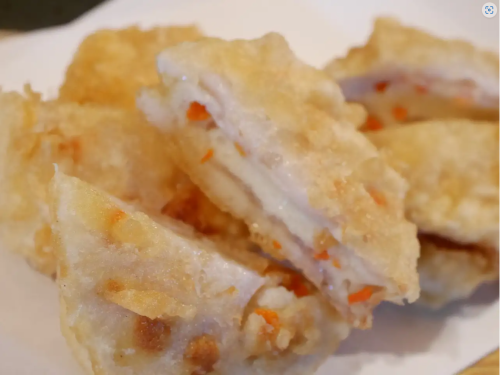蓮根の挟み揚げ