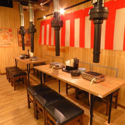 個々に専用焼き台があるので安心安全です◎