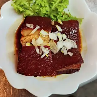 Braised pork cubes