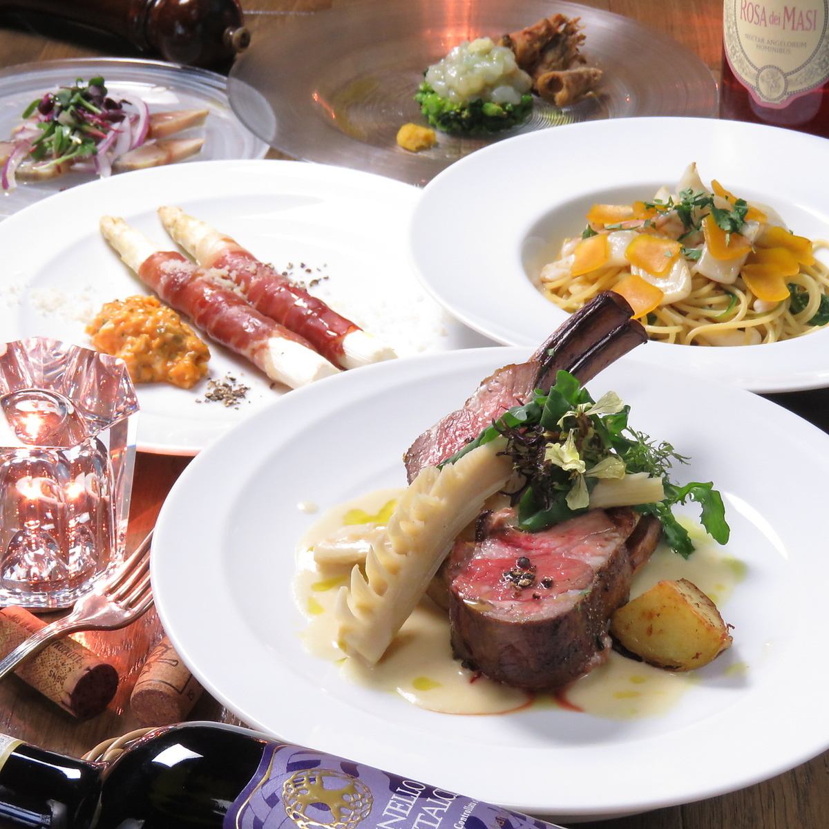 Enjoy authentic dishes made with seasonal ingredients ♪