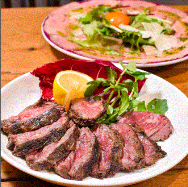我们推荐的肉类菜单●安格斯牛肉最高等级Harami烧烤（200g）●