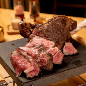 【トマホークコース】豪快な骨付きステーキなど肉好きに贈る全7品（食事のみ）