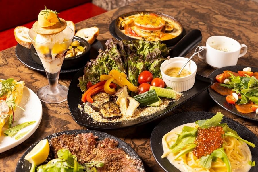 【〆パフェ＋２H飲み放題付リーズナブルなコース】破格の季節の旬野菜コース