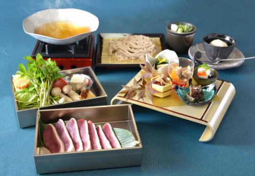 《忘新年会におすすめ》京鴨鍋と十割蕎麦コース