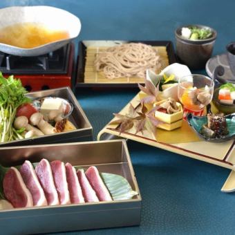 《宴会におすすめ》 京鴨鍋と十割蕎麦コース