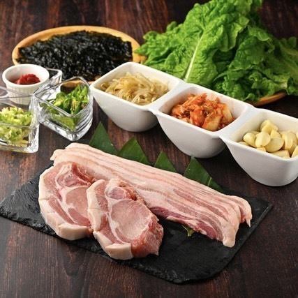 [5,500 yen course with 2 hours all-you-can-drink] All-you-can-eat Samgyeopsal Beer Garden Course *Available for 3 or more people