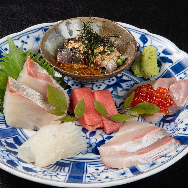 ≪旬の地魚を厳選★≫ 暮緒のお刺身6種盛り ￥1,980（税込）～/1人前※2人前からの注文※4種もございます