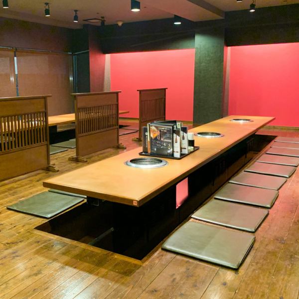 大人数の焼肉宴会に♪掘りごたつで広々とした空間は40名様までの宴会がOK！！上質な食事で特別なひと時をお楽しみください◎寅亭の焼肉最高☆