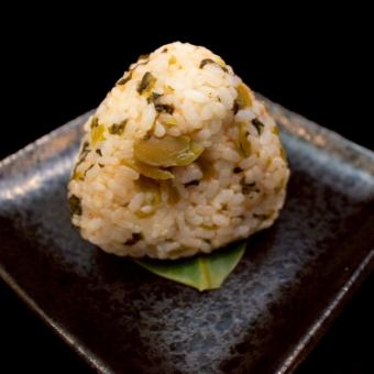 明太子高菜おにぎり