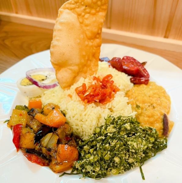 スリランカの伝統的な家庭料理♪ホームメイドプレート