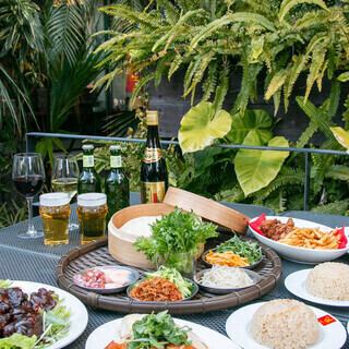[Dinner terrace seating only! WNK Garden Plan with all-you-can-drink] Until the end of May, regular price is 6,500 yen ⇒ 5,500 yen!