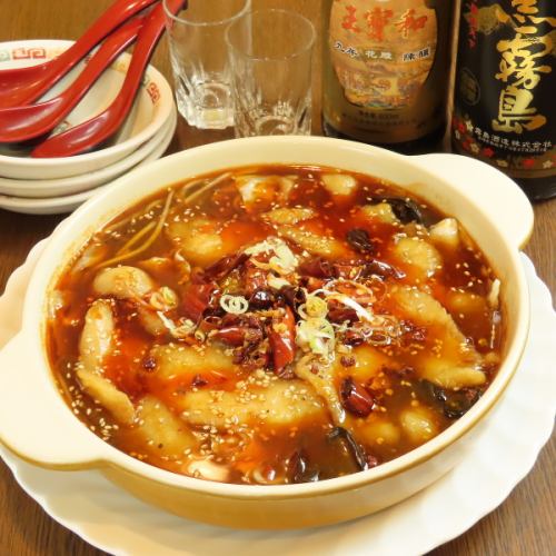 白身魚の四川風煮込み