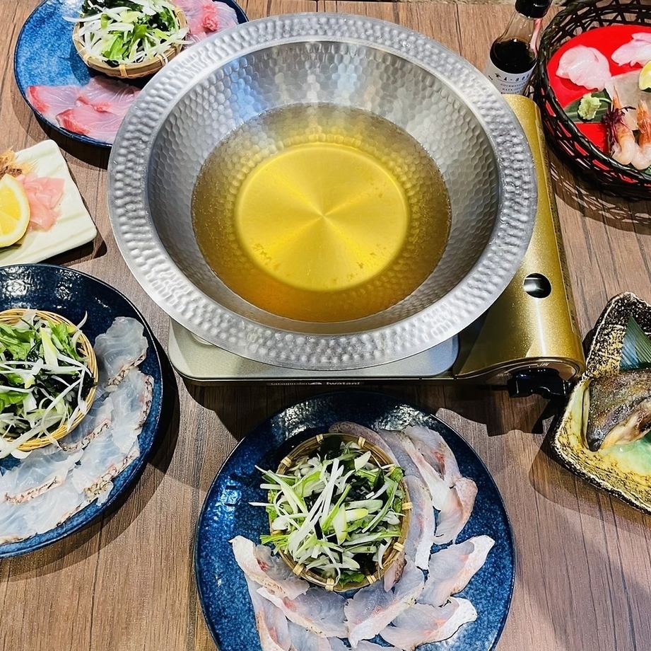 富山直送的新鮮海鮮和肉類涮涮鍋！