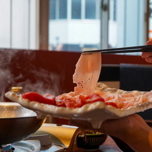 日～木限定！【お得な2時間飲み放題付き】お刺身と黒部名水ポークの豚しゃぶコース 4400円(税込)