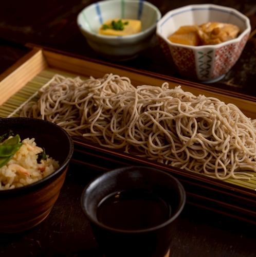 Specialty Kagura Soba (2 small dishes/cooked rice)