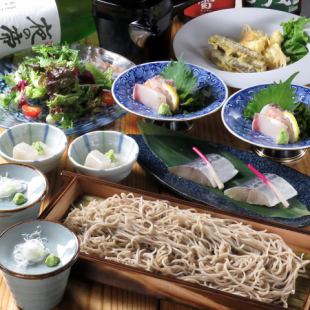 【八岐大蛇コース】厳選3種お刺身/海老湯葉巻揚げ/季節の焼き物/飲放付全7品6500円